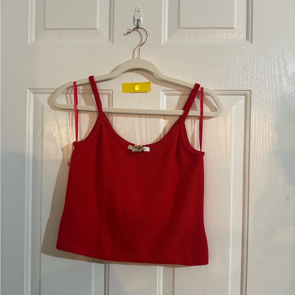 St. John Red Camisole Top